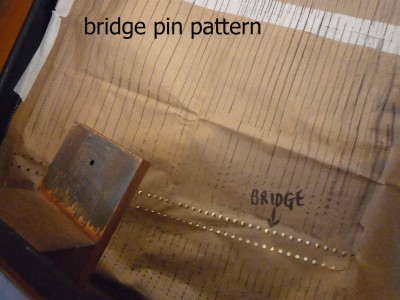 bridge pin pattern