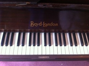 Original Boyd London piano/ decal