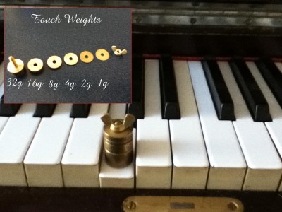 Key touch weights