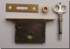 Small Piano Lock in Brass