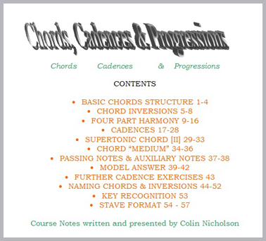 Chords contents