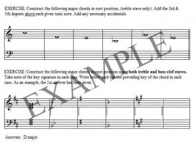 Example chord exercises